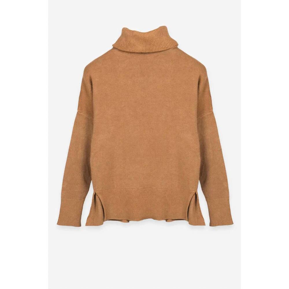 NEW DELUC women's trento turtleneck sweater in mocha